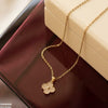Stainless Steel Zircon Flower Pendant