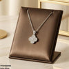 Stainless Steel Zircon Flower Pendant