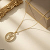 Stainless Steel Zircon Oval Pendant