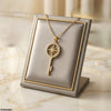 Stainless Steel Zircon Star Key Pendant