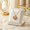 Stainless Steel Zircon Infinity Heart Pendant