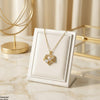 Stainless Steel Zircon Infinity Heart Pendant