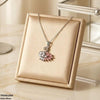Stainless Steel Zircon Duck Pendant