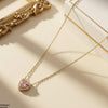 Stainless Steel Zircon Heart Pendant