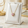 Stainless Steel Zircon Heart Pendant