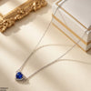 Stainless Steel Zircon Heart Pendant