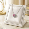 Stainless Steel Zircon Heart Pendant
