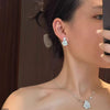 Flower Zircon Pendant Set