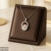 Stainless Steel Zircon Round Pendant