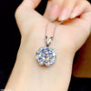 Flower Zircon Stone Pendant