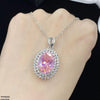 KRLOval Zircon Stone Pendant