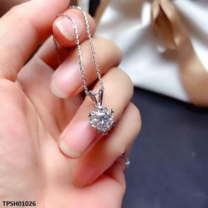 Round Zircon Stone Pendant Set