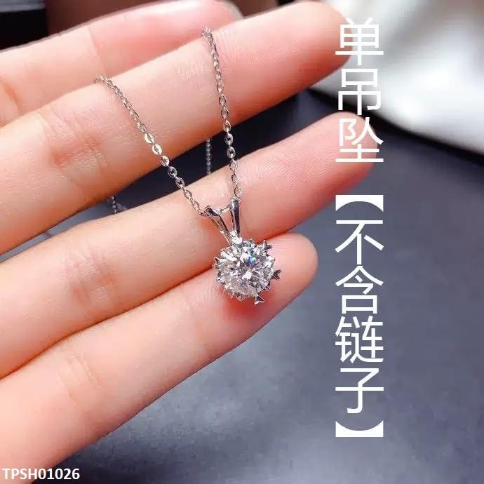 Round Zircon Stone Pendant Set