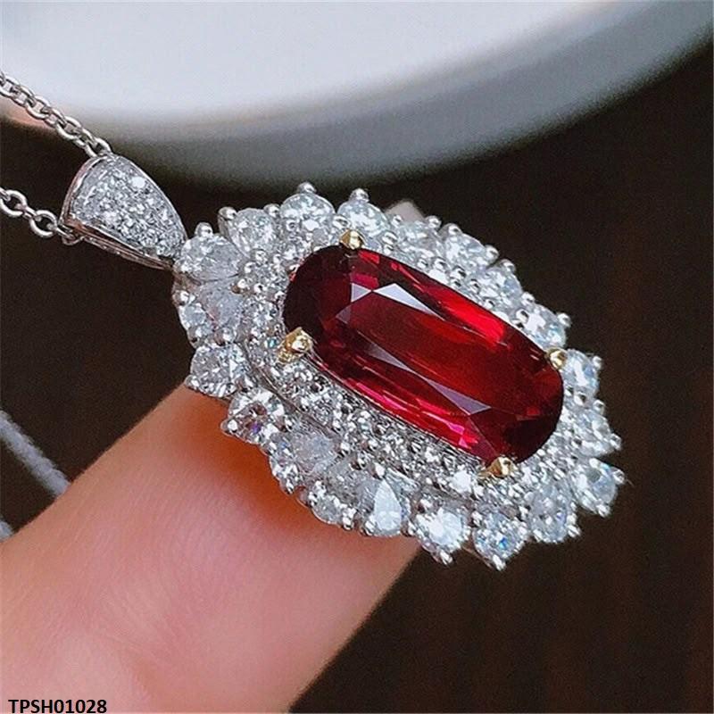 Rectangle Zircon Stone Pendant