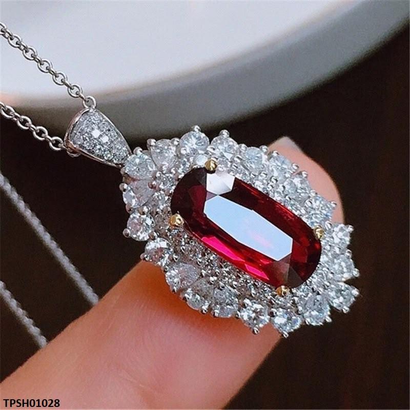 Rectangle Zircon Stone Pendant