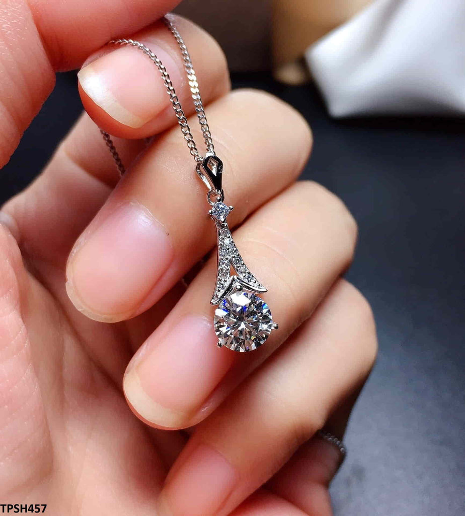 Round Pendalolum Zircon Pendant Set