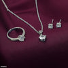 Round Zircon Pendant set
