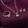 Round Zircon Pendant set