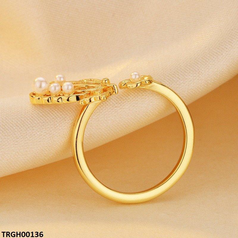 Butterfly Flower Ring Adjustable