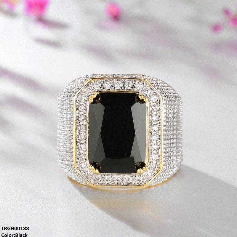 Rectangle Zircon Ring