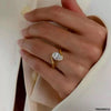Oval Zircon Stone Ring Adjustable