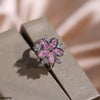 Marquise Flower Zircon Ring Adjustable