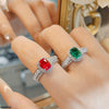 Oval Rectangle Ring Adjustable
