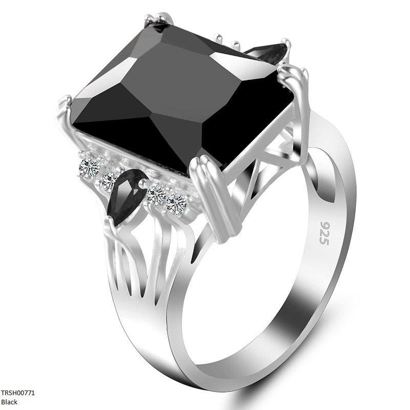 Square Stone Zircon Ring