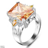 Square Stone Zircon Ring