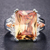Square Stone Zircon Ring