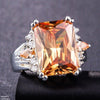 Square Stone Zircon Ring
