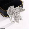 Leaf Zircon Ring Adjustable