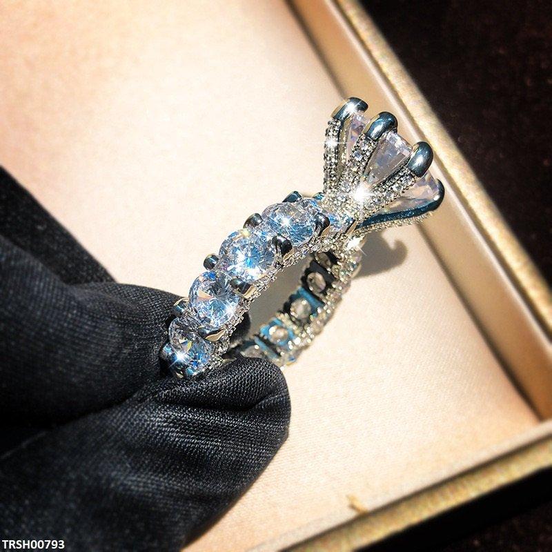 Round Cathedral Zircon Ring