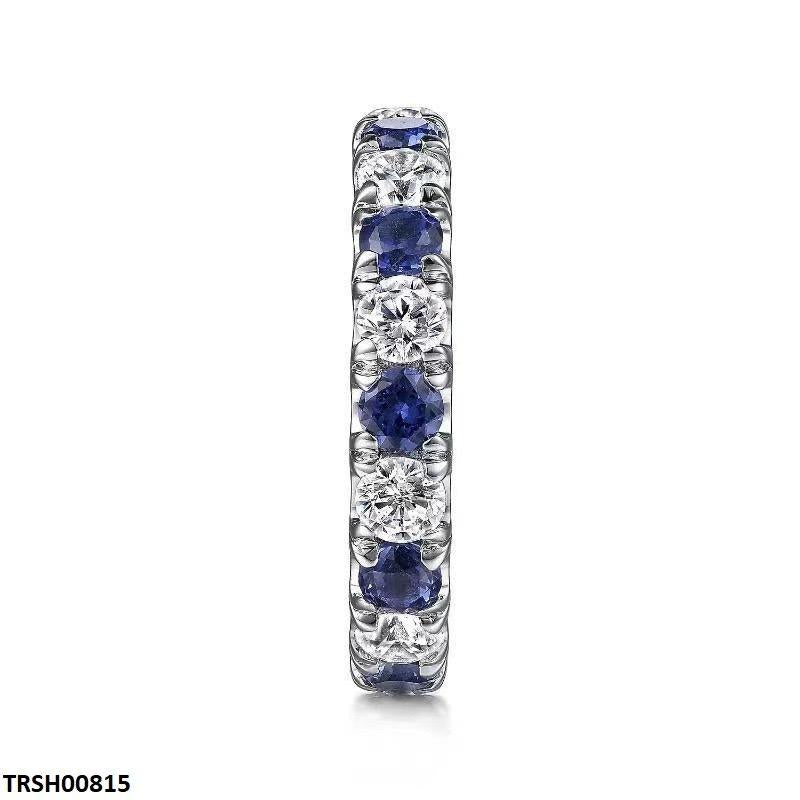 Round Sapphire Eternity Ring