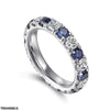 Round Sapphire Eternity Ring