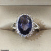 Oval Blue Stone Ring