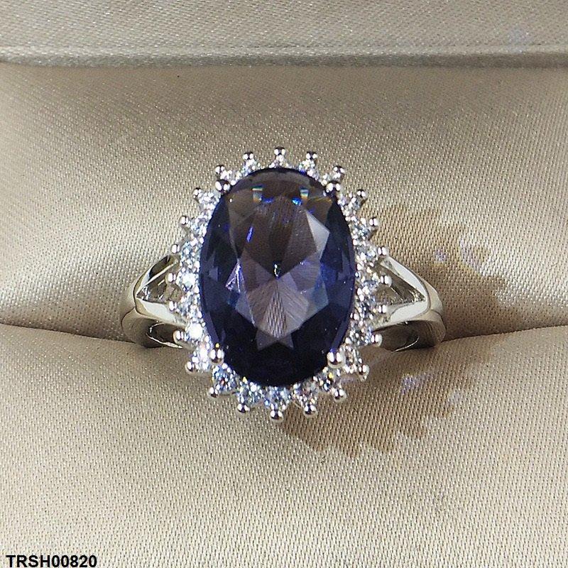 Oval Blue Stone Ring