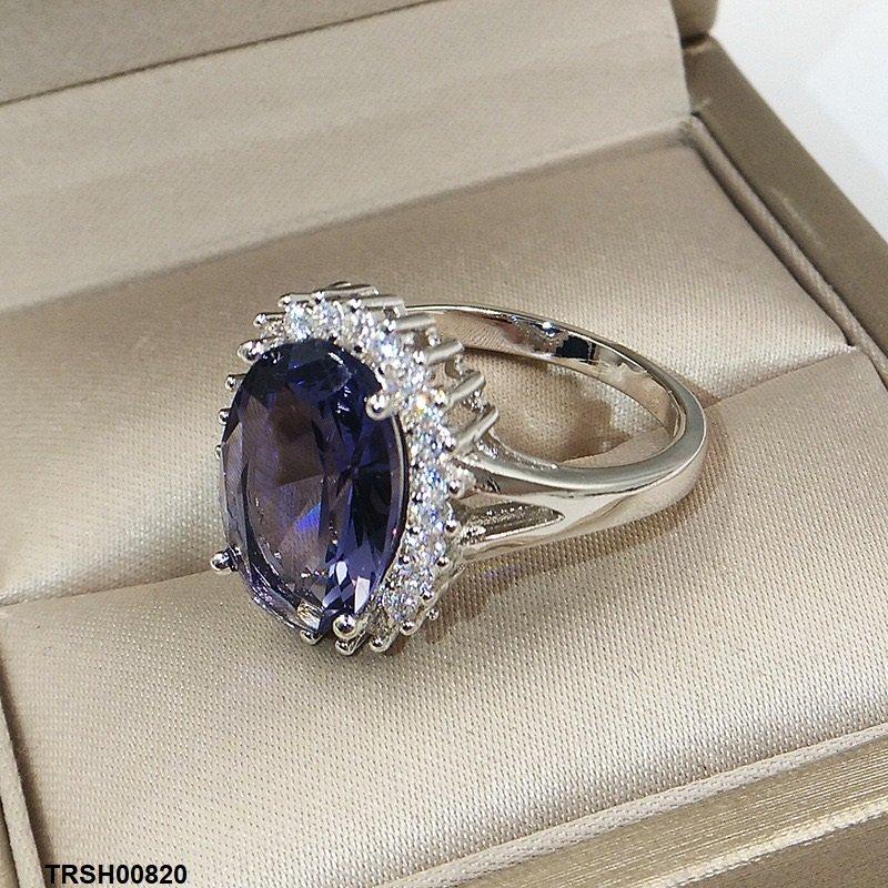 Oval Blue Stone Ring