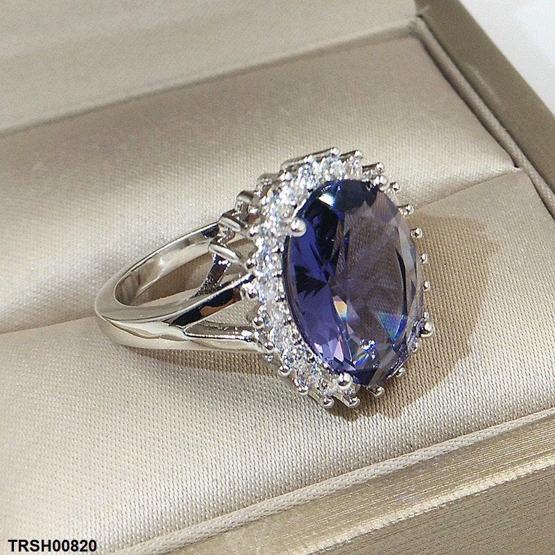 Oval Blue Stone Ring