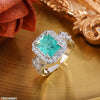 Square Zircon Ring Adjustable
