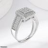 Square Stone Ring Adjustable