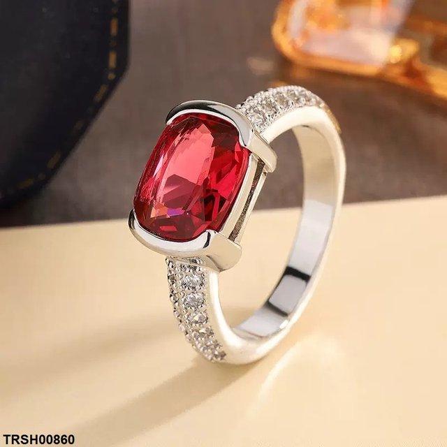 Oval Stone Zircon Ring