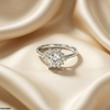 Flower Stone Zircon Ring