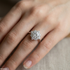 Flower Stone Zircon Ring