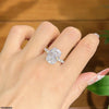 Oval Zircon Stone Ring Adjustable