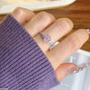 Oval Pink Zircon Stone Ring Adjustable