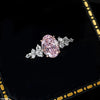Oval Pink Zircon Stone Ring Adjustable