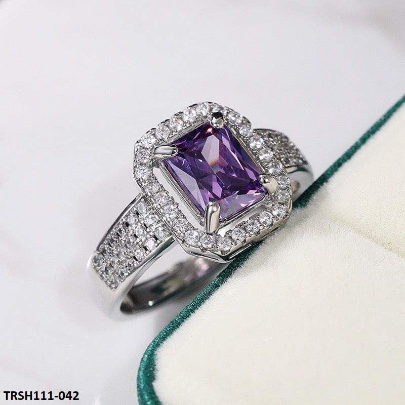 Purple Cushion Ring