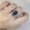 Oval Cusion Step Ring
