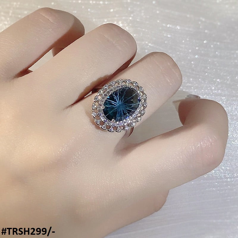 Oval Cusion Step Ring